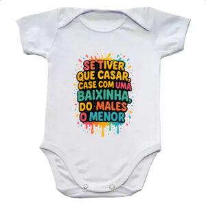 Body infantil Case com uma baixinha