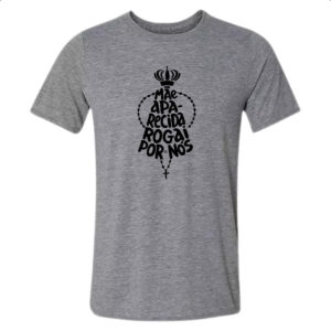 Camiseta Cinza Mae Aparecida Rogai por Nos