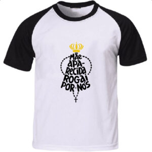 Camiseta Raglan Mae Aparecida Rogai por Nos