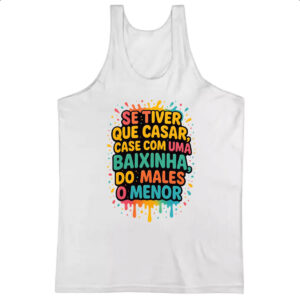 Camiseta Regata Case com uma baixinha