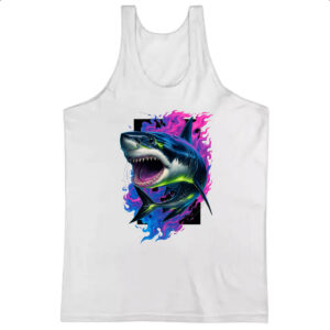 Camiseta Regata Tubarao Neon