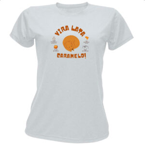 Camiseta Baby Look Vira lata caramelo