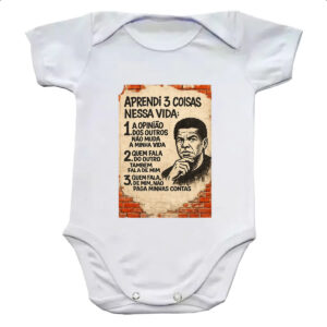Body infantil Aprendi 3 coisas na vida