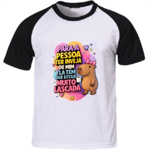 Camiseta Raglan Inveja de mim ta lascada