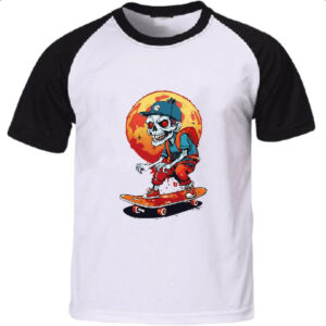 Camiseta Raglan Skate or Die