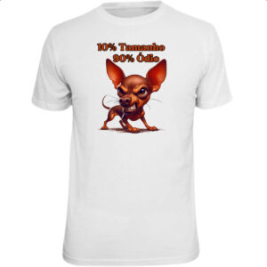 Camiseta Unissex 10 Tamanho 90 Odio