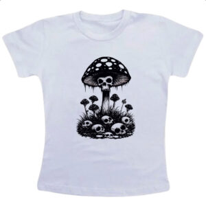 Camiseta Infanto Juvenil Cogumelos da morte