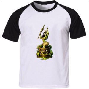 Camiseta Raglan Zumbi Girl Tiki