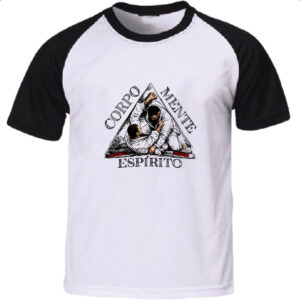 Camiseta Raglan Jiu-Jitsu Corpo Mente Espirito