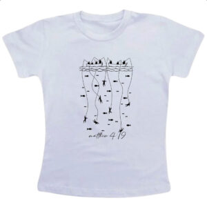 Camiseta Infanto Juvenil Gospel Matheus 4-19 Pescadores de homens