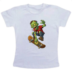 Camiseta Infanto Juvenil Zumbi Skatista