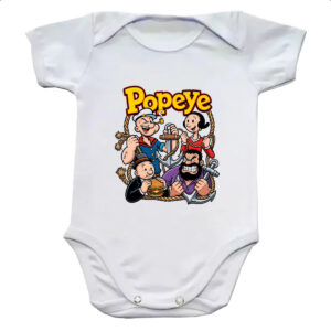 Body infantil Nostalgia Popeye e sua Turma
