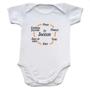 Body infantil Pense Idealize Tente Sucesso
