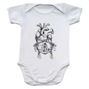 Body infantil Coracao Luta Jiu-Jitsu