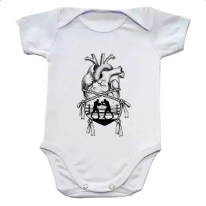 Body infantil Coracao boxeador