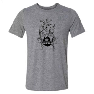 Camiseta Cinza Coracao boxeador