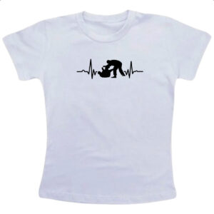 Camiseta Infanto Juvenil Batimento Cardiaco Jiu-Jitsu