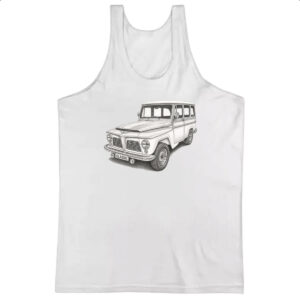 Camiseta Regata Rural Willys esboco a lapis